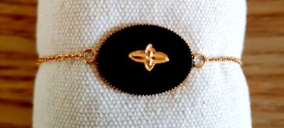 Bracelet Starfish ovale noir